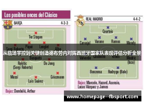从临场掌控到关键创造德布劳内对阵西班牙国家队表现评估分析全景